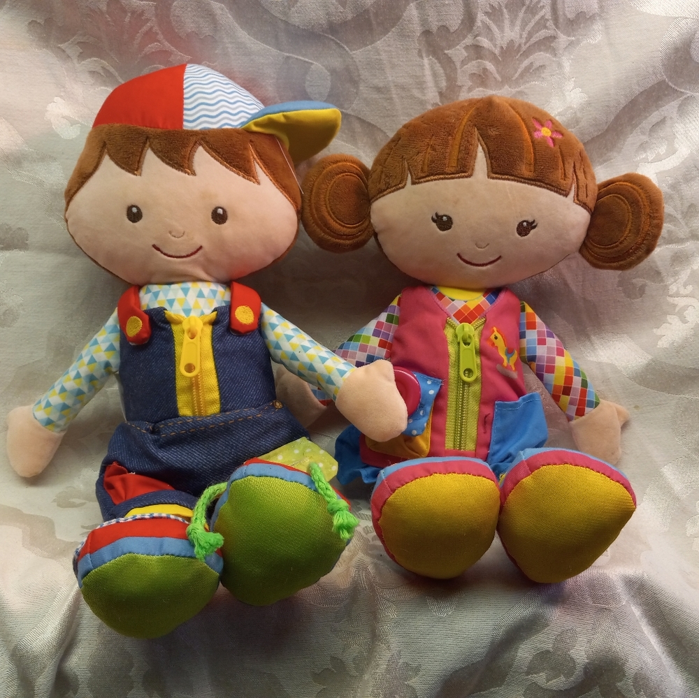 Baby Ganz Boy and Girl Learn to Dress  Button Zip Age 18mo+ l Toddler toy